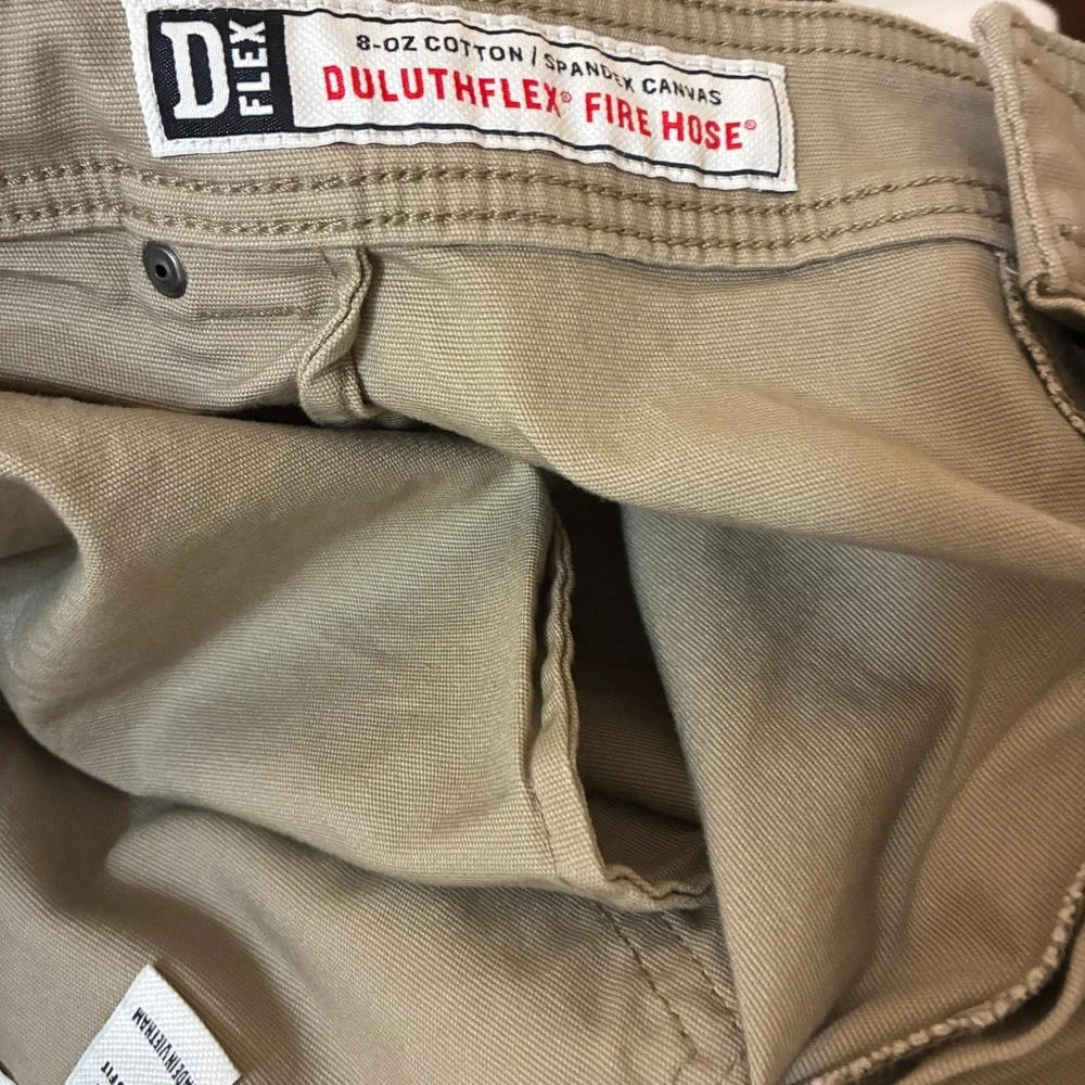 NEW Duluth Trading Flex Fire Hose Pants Men's 48x32 Canvas Relaxed Fit Work